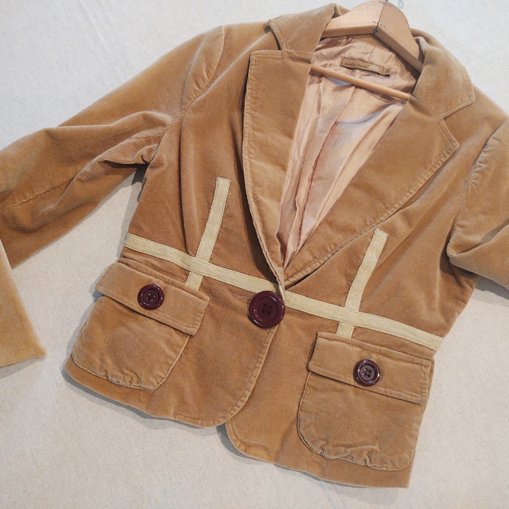 Beau Bois Corduroy Classic-Tan + °Big-Buttons° Blazer-Jacket